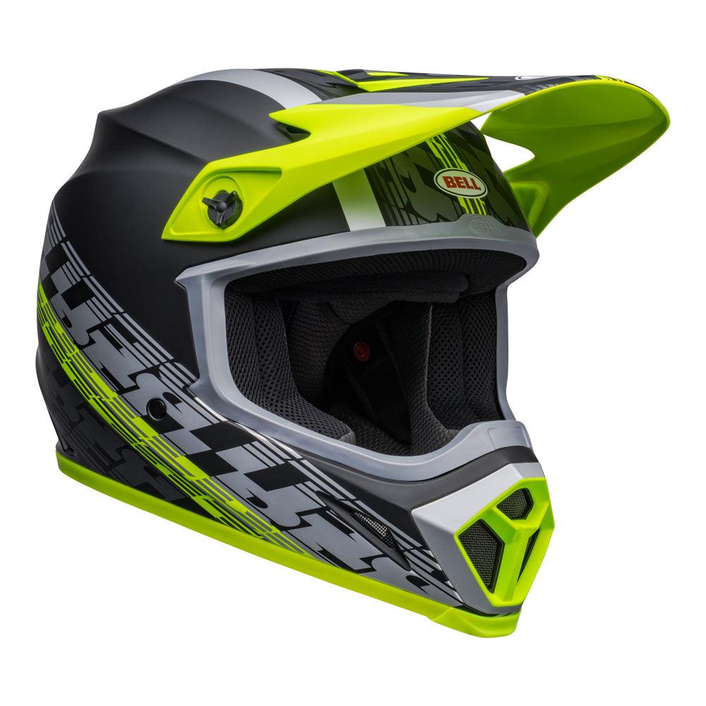 BELL MX-9 MIPS OFFSET 2022 HELMET - MATT BLACK/HI-VIZ YELLOW CASSONS PTY LTD sold by Cully's Yamaha