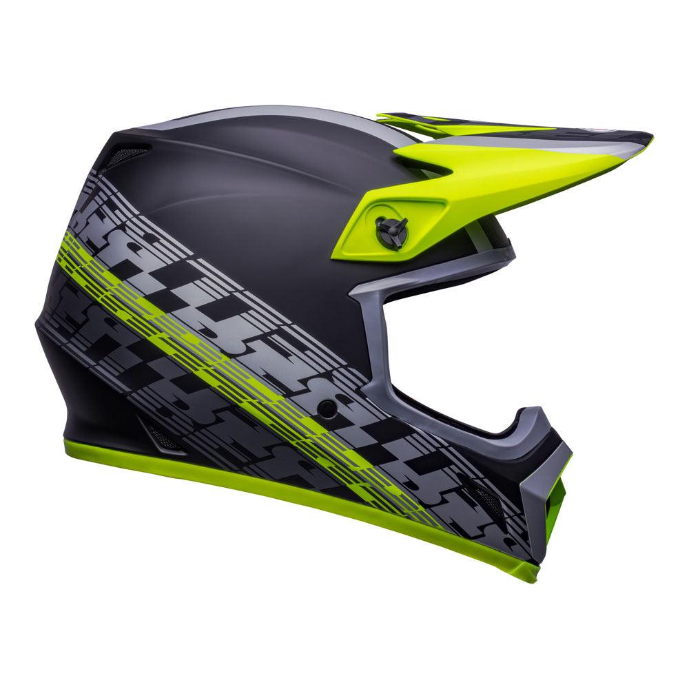 BELL MX-9 MIPS OFFSET 2022 HELMET - MATT BLACK/HI-VIZ YELLOW CASSONS PTY LTD sold by Cully's Yamaha