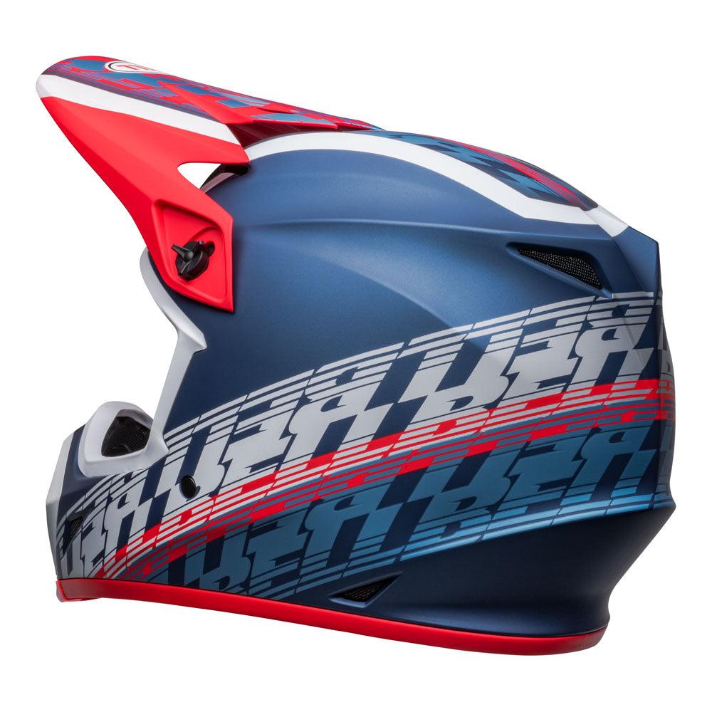 BELL MX-9 MIPS OFFSET 2022 HELMET - MATT METALLIC BLUE/WHITE CASSONS PTY LTD sold by Cully's Yamaha