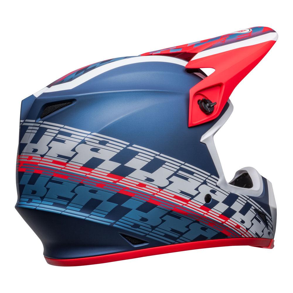 BELL MX-9 MIPS OFFSET 2022 HELMET - MATT METALLIC BLUE/WHITE CASSONS PTY LTD sold by Cully's Yamaha