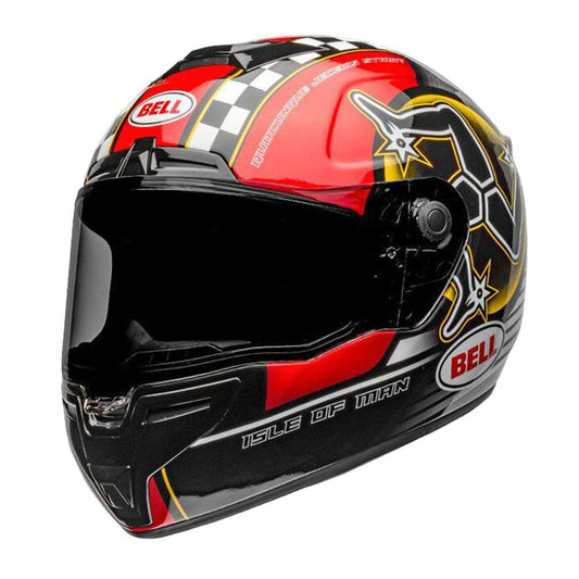 BELL 2020 SRT ISLE OF MAN HELMET - GLOSS BLACK/RED CASSONS PTY LTD sold by Cully's Yamaha 