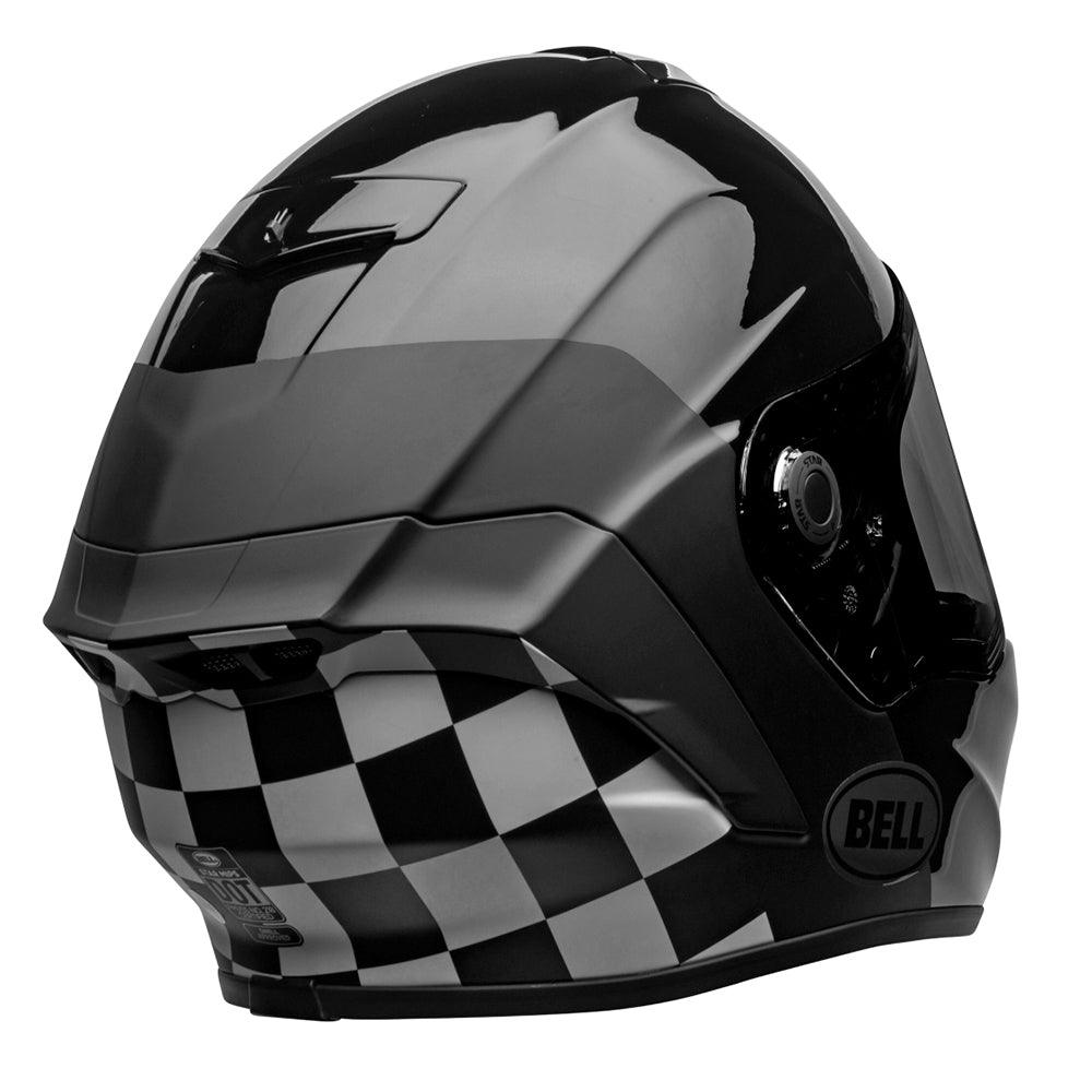 BELL STAR DLX LUX CHECKERS (MIPS) HELMET - BLACK/WHITE CASSONS PTY LTD sold by Cully's Yamaha