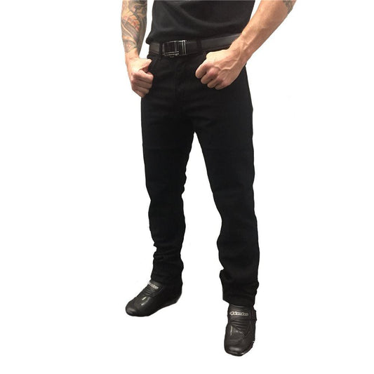 TENTENTHS PROTECTIVE JEANS - BLACK PAKISTAN LEATHER sold by Cully's Yamaha