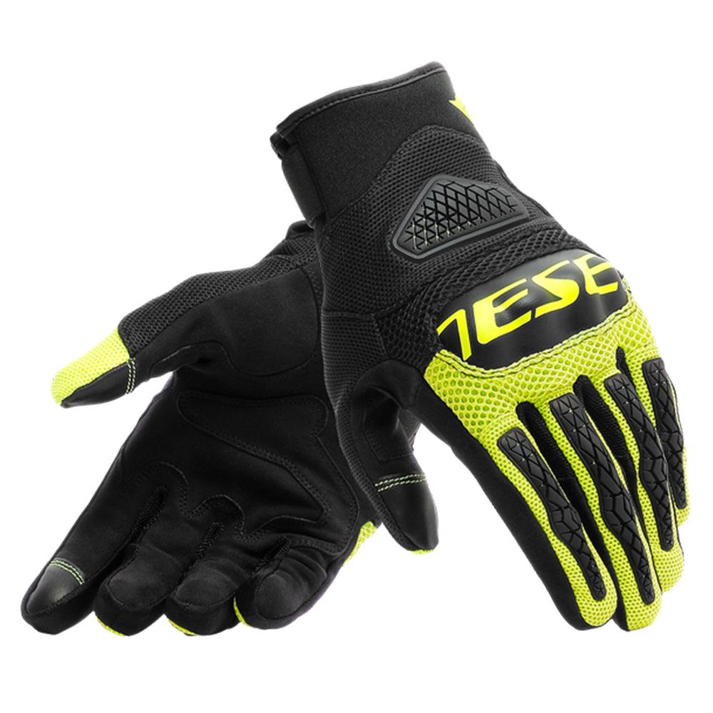 DAINESE BORA GLOVES - BLACK/FLUO YELLOW MCLEOD ACCESSORIES (P) sold by Cully's Yamaha