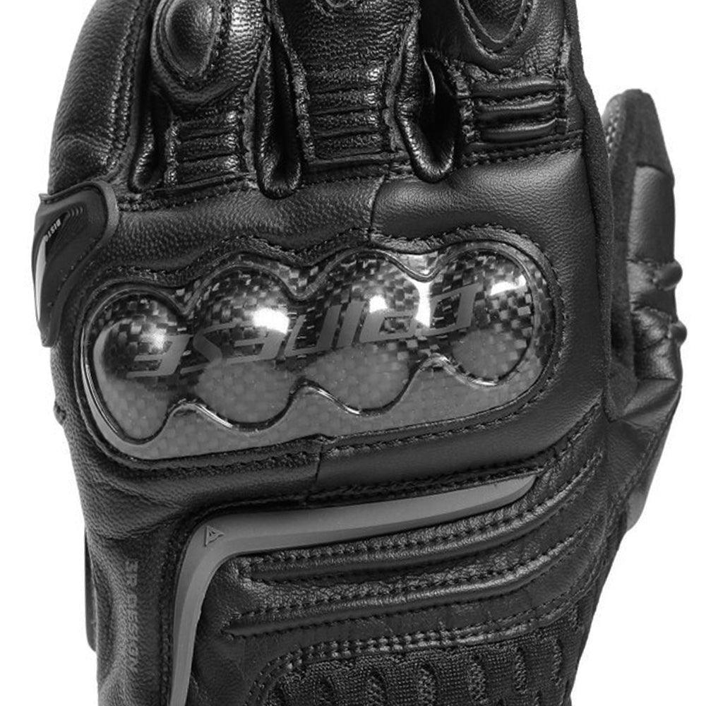 DAINESE CARBON 3 SHORT GLOVES - BLACK MCLEOD ACCESSORIES (P) sold by Cully's Yamaha
