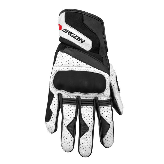 ARGON CHARGE GLOVES - BLACK/WHITE MCLEOD ACCESSORIES (P) sold by Cully's Yamaha