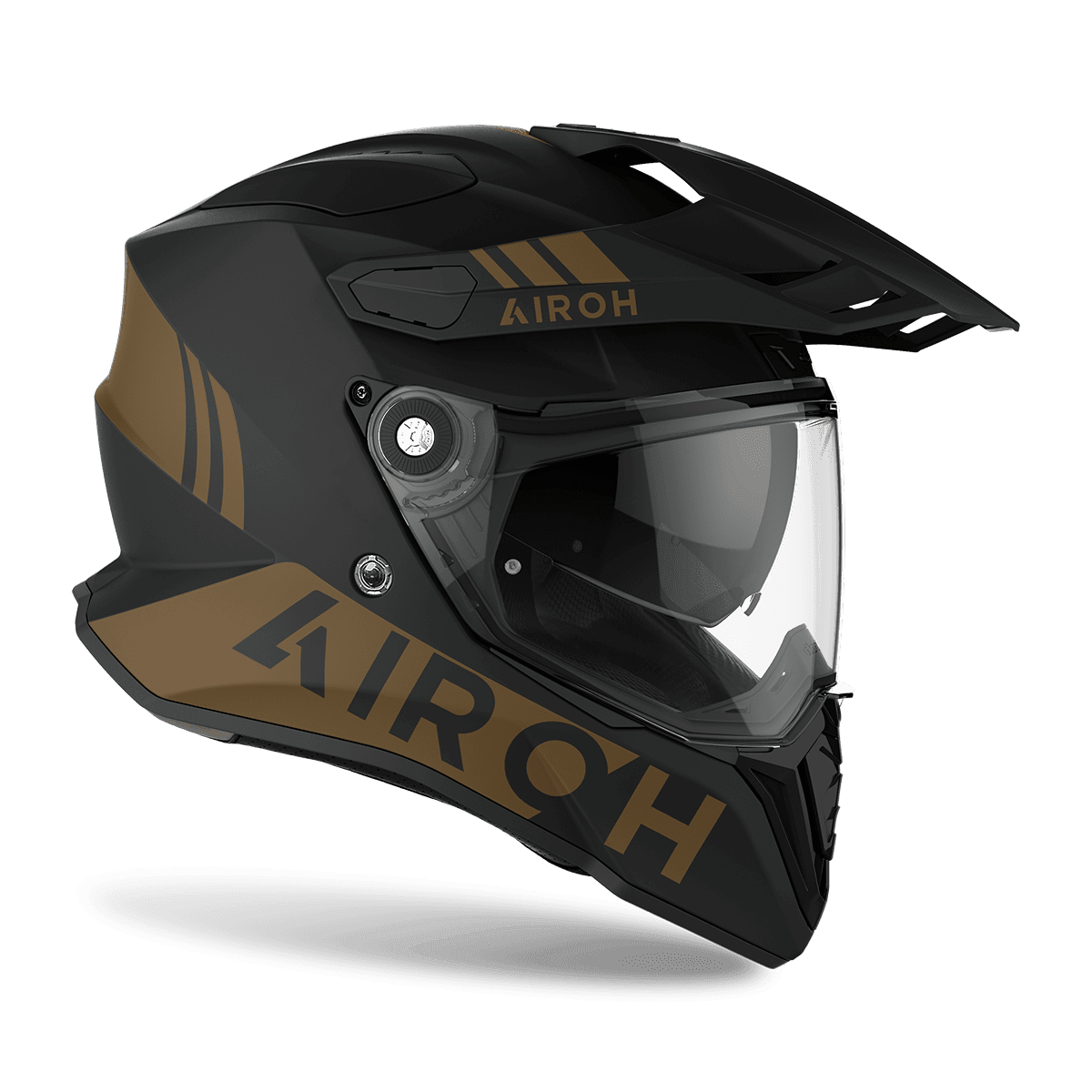 AIROH COMMANDER HELMET - MATT GOLD MOTO NATIONAL ACCESSORIES PTY sold by Cully's Yamaha