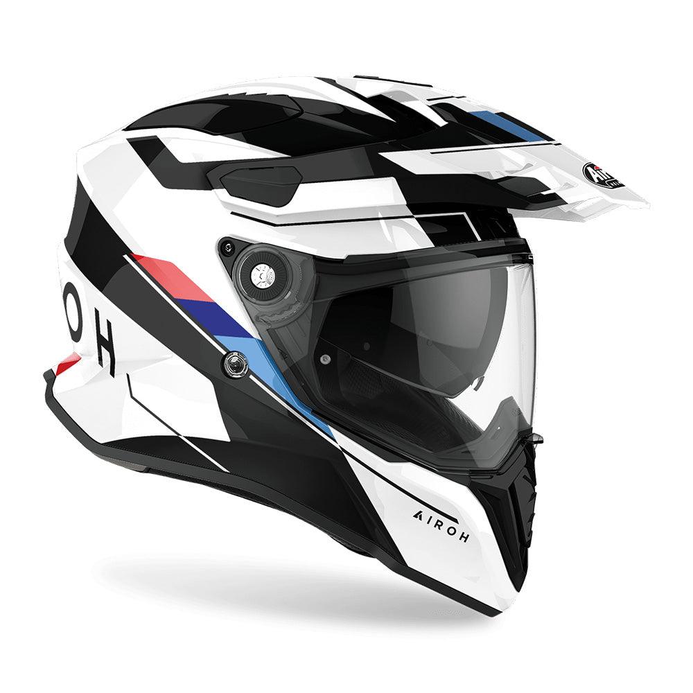 AIROH COMMANDER HELMET - 'SKILL' WHITE GLOSS MOTO NATIONAL ACCESSORIES PTY sold by Cully's Yamaha