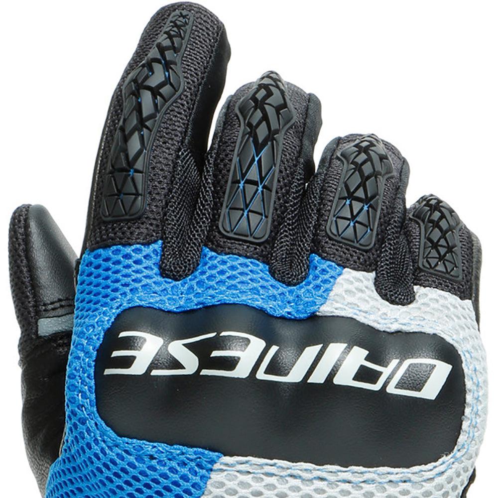 DAINESE D-EXPLORER 2 GLOVES - GLACIER GREY/BLUE/LAVA RED MCLEOD ACCESSORIES (P) sold by Cully's Yamaha