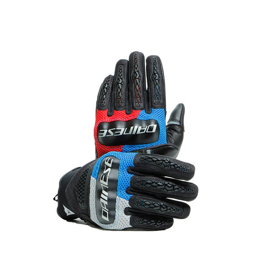 DAINESE D-EXPLORER 2 GLOVES - GLACIER GREY/BLUE/LAVA RED MCLEOD ACCESSORIES (P) sold by Cully's Yamaha