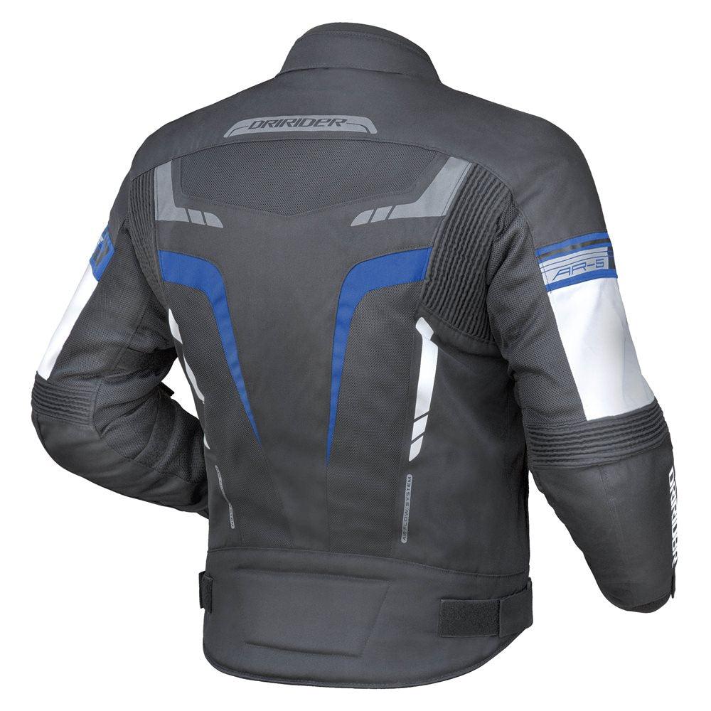 DRIRIDER AIR-RIDE 5 JACKET - BLACK/BLUE MCLEOD ACCESSORIES (P) sold by Cully's Yamaha