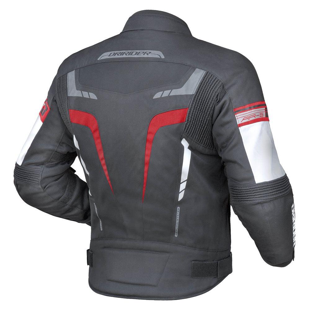 DRIRIDER AIR-RIDE 5 JACKET - BLACK/RED MCLEOD ACCESSORIES (P) sold by Cully's Yamaha