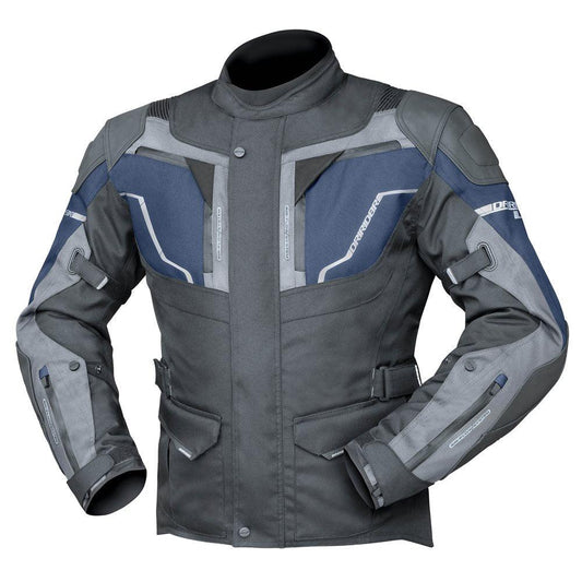 DRIRIDER NORDIC 4 JACKET - BLACK/COBALT BLUE MCLEOD ACCESSORIES (P) sold by Cully's Yamaha