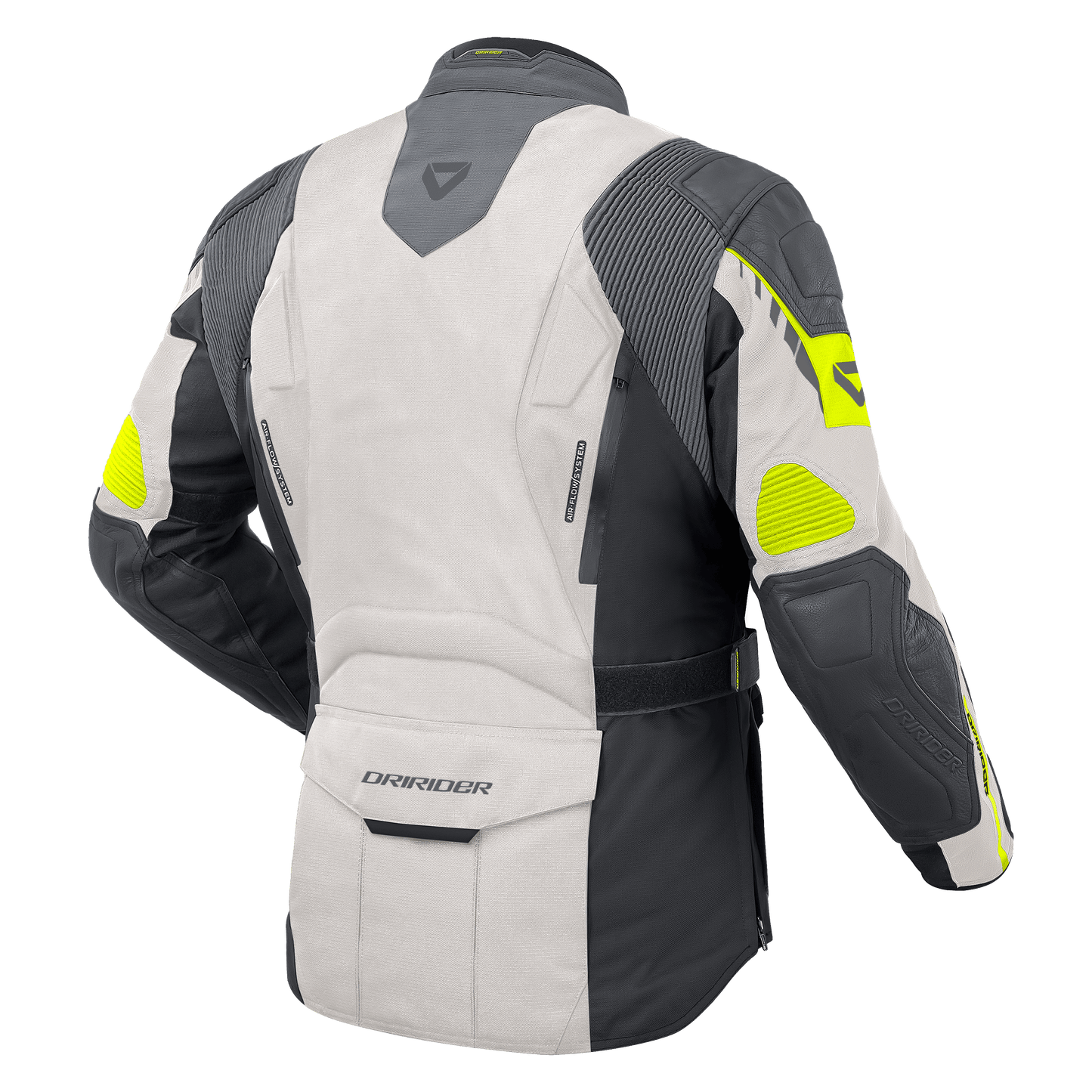 DRIRIDER WOMENS NORDIC V JACKET - GREY/LIME MCLEOD ACCESSORIES (P) sold by Cully's Yamaha
