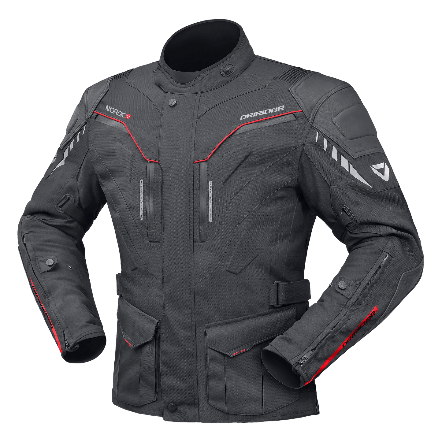 DRIRIDER WOMENS NORDIC V JACKET - BLACK/BLACK MCLEOD ACCESSORIES (P) sold by Cully's Yamaha