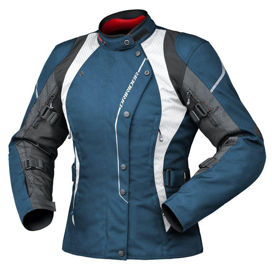DRIRIDER VIVID 2 LADIES JACKET - ATLANTIC BLUE MCLEOD ACCESSORIES (P) sold by Cully's Yamaha