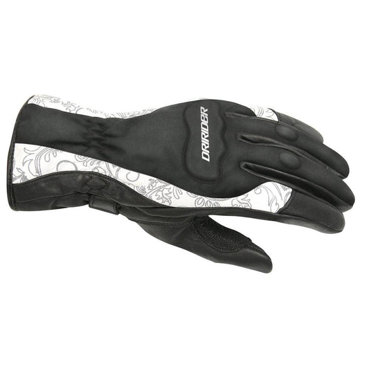 DRIRIDER VIVID 2 LADIES GLOVES - BLACK/WHITE MCLEOD ACCESSORIES (P) sold by Cully's Yamaha
