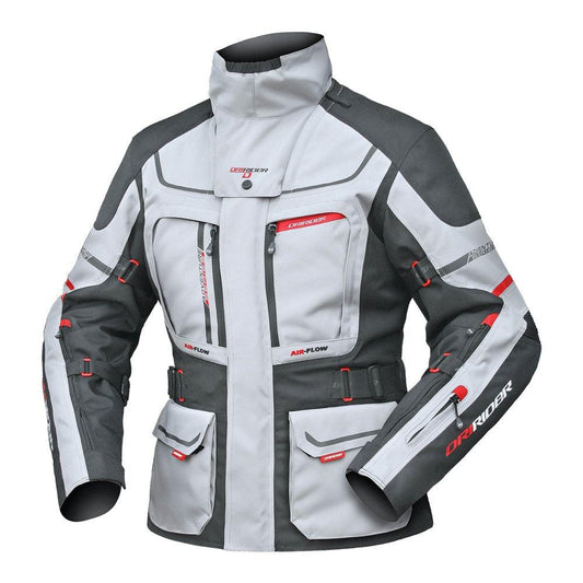 DRIRIDER VORTEX ADVENTURE 2 LADIES JACKET - GREY/BLACK MCLEOD ACCESSORIES (P) sold by Cully's Yamaha