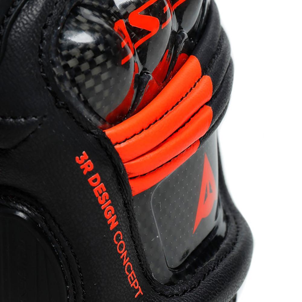 DAINESE DRUID 3 GLOVES - BLACK/RED MCLEOD ACCESSORIES (P) sold by Cully's Yamaha