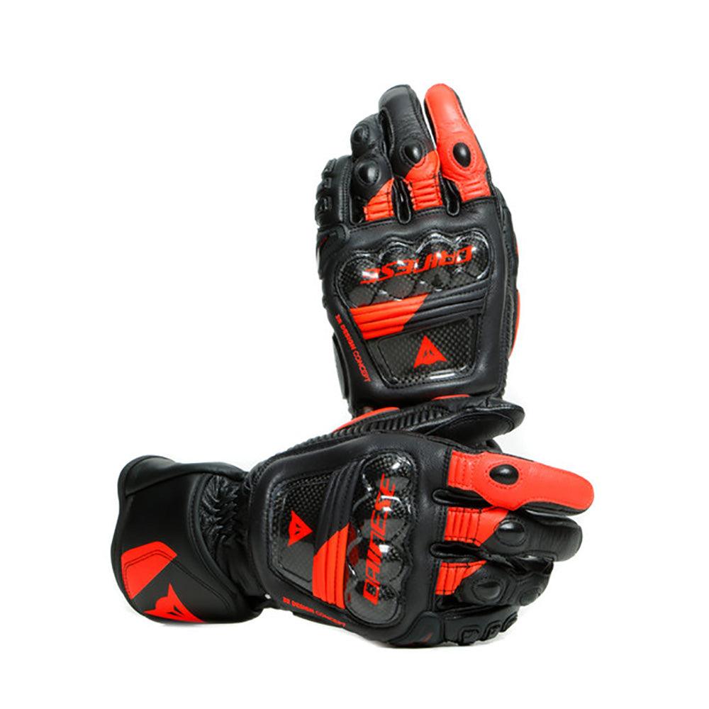 DAINESE DRUID 3 GLOVES - BLACK/RED MCLEOD ACCESSORIES (P) sold by Cully's Yamaha