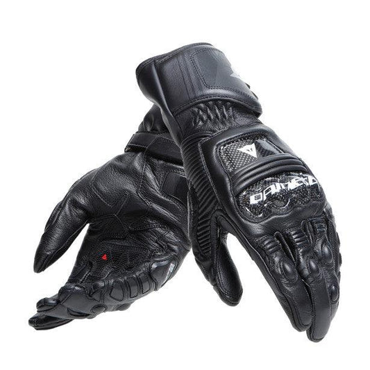 DAINESE DRUID 4 LEATHER GLOVES - BLACK/CHARCOAL GREY MCLEOD ACCESSORIES (P) sold by Cully's Yamaha