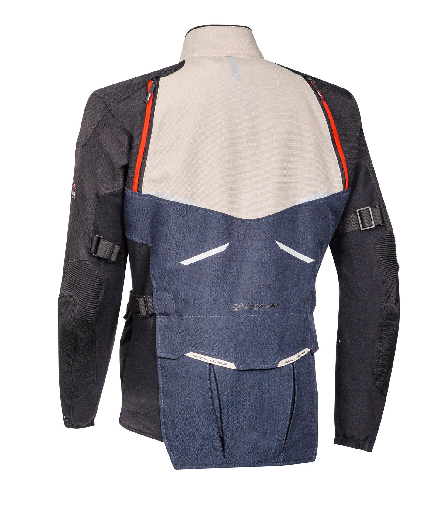 IXON EDDAS JACKET - GREY/BLUE/BLACK CASSONS PTY LTD sold by Cully's Yamaha
