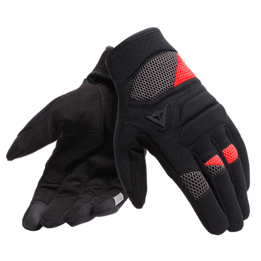 DAINESE FOGAL UNISEX GLOVES - BLACK/RED MCLEOD ACCESSORIES (P) sold by Cully's Yamaha