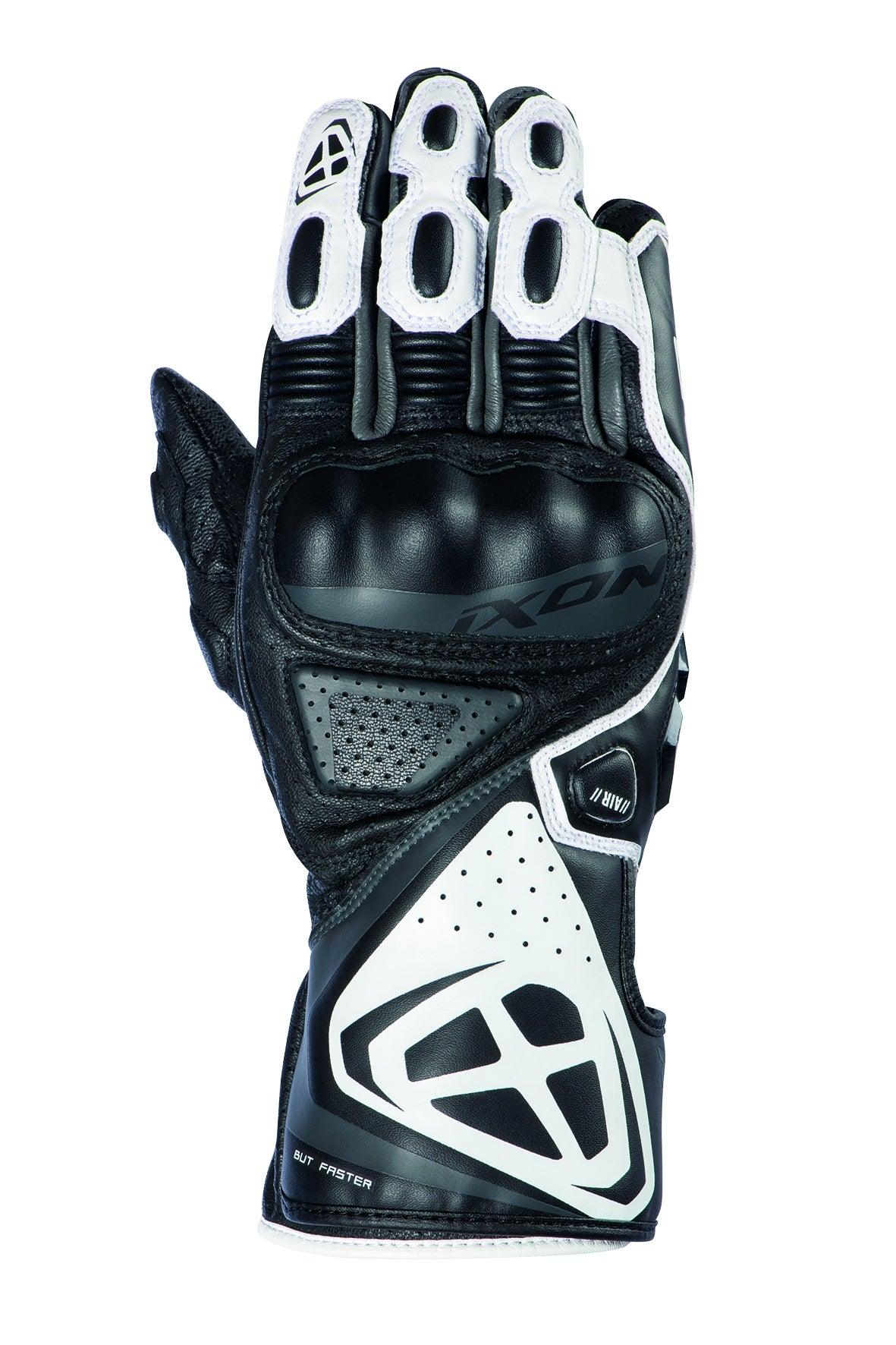 IXON GP5 AIR GLOVES - BLACK/WHITE CASSONS PTY LTD sold by Cully's Yamaha