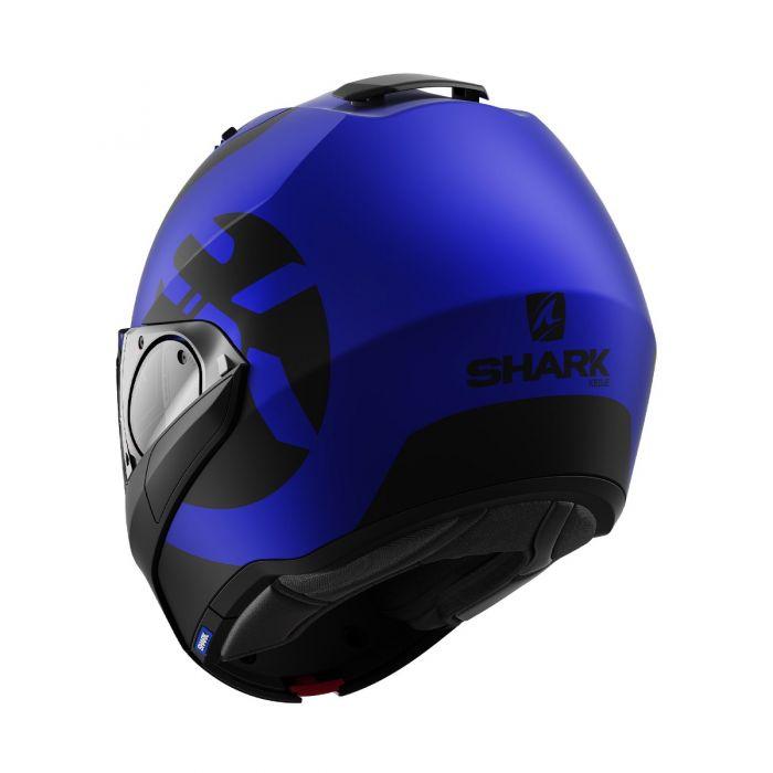SHARK EVO ES KEDJE MAT HELMET - BLUE/BLACK FICEDA ACCESSORIES sold by Cully's Yamaha