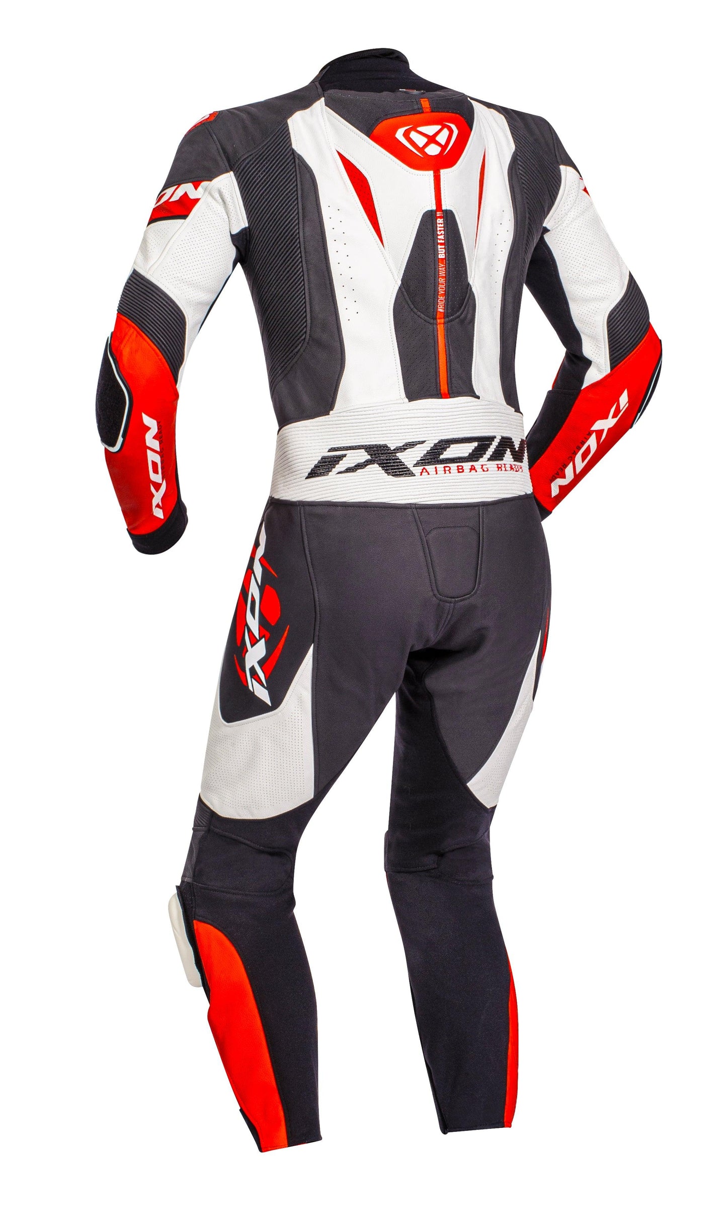 IXON JACKAL 1PC SUIT - BLACK/WHITE/RED CASSONS PTY LTD sold by Cully's Yamaha