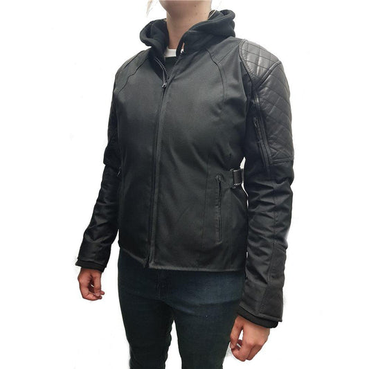 TENTENTHS LADIES TEXTILE JACKET - BLACK PAKISTAN LEATHER sold by Cully's Yamaha