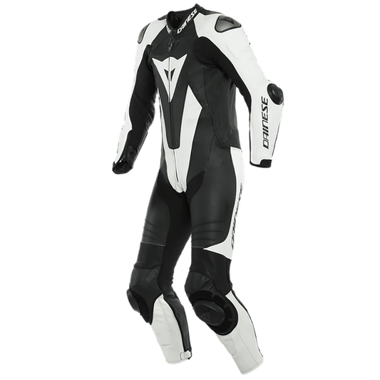 DAINESE LAGUNA SECA 5 1PC PERFORATED SUIT - BLACK/WHITE MCLEOD ACCESSORIES (P) sold by Cully's Yamaha