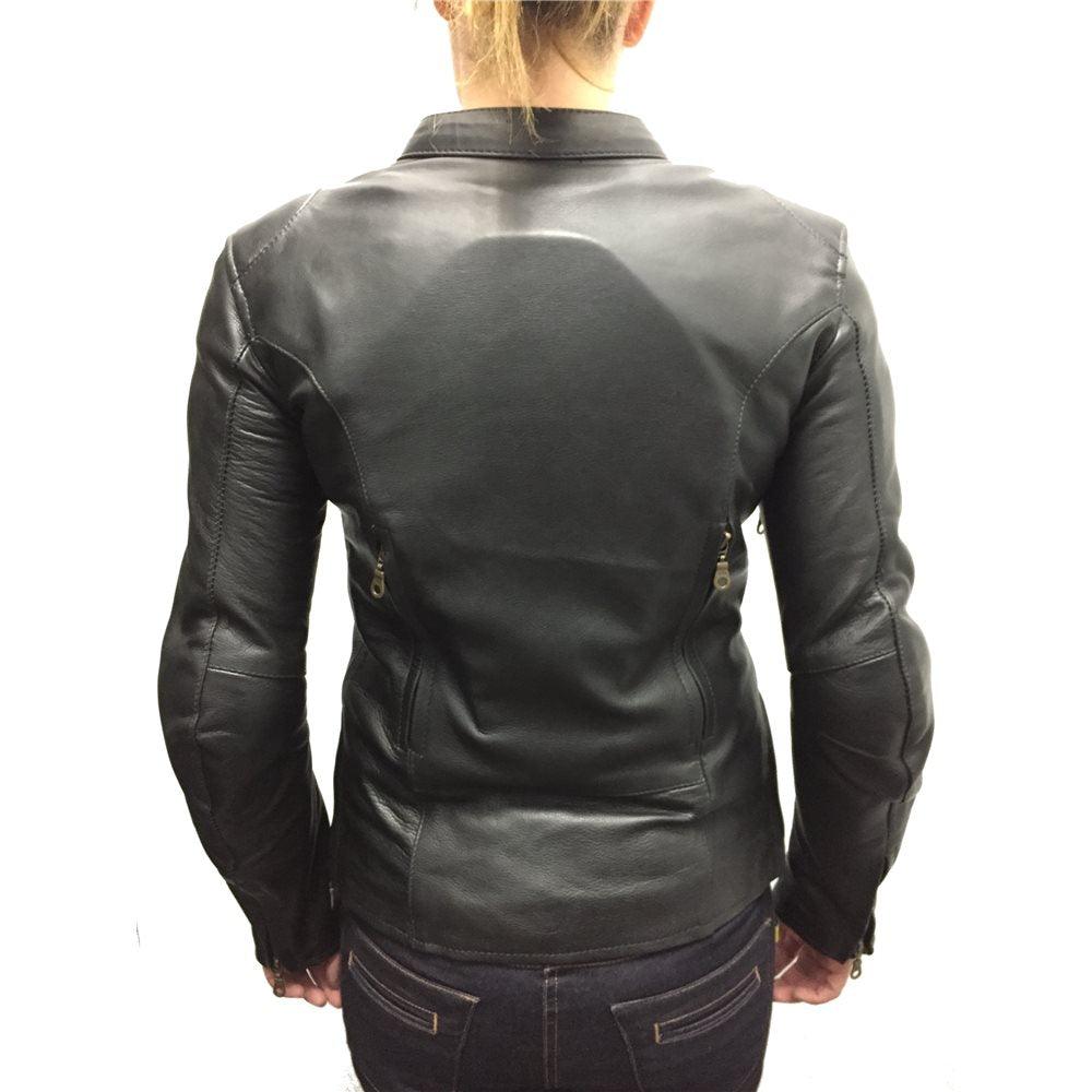 TENTENTHS LADIES MICHELLE JACKET - BLACK PAKISTAN LEATHER sold by Cully's Yamaha