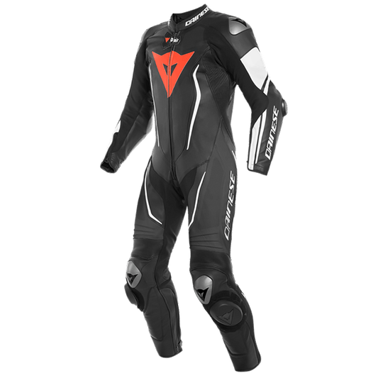 DAINESE 2 D-AIR® PERFORATED 1PC SUIT - BLACK/WHITE MCLEOD ACCESSORIES (P) sold by Cully's Yamaha
