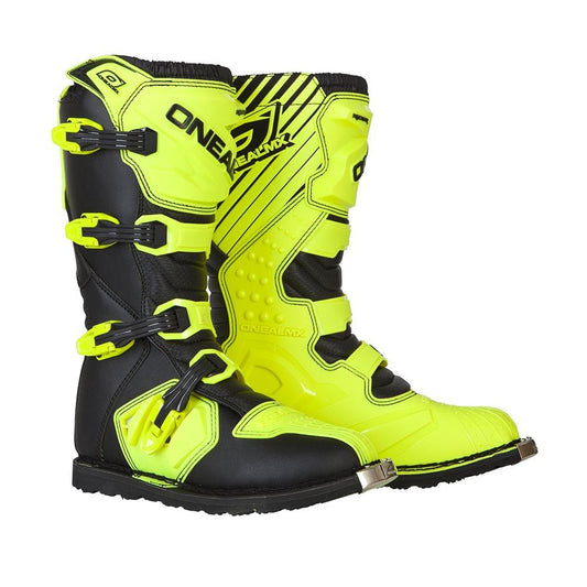 ONEAL RIDER BOOTS - BLACK/FLUO YELLOW CASSONS PTY LTD sold by Cully's Yamaha