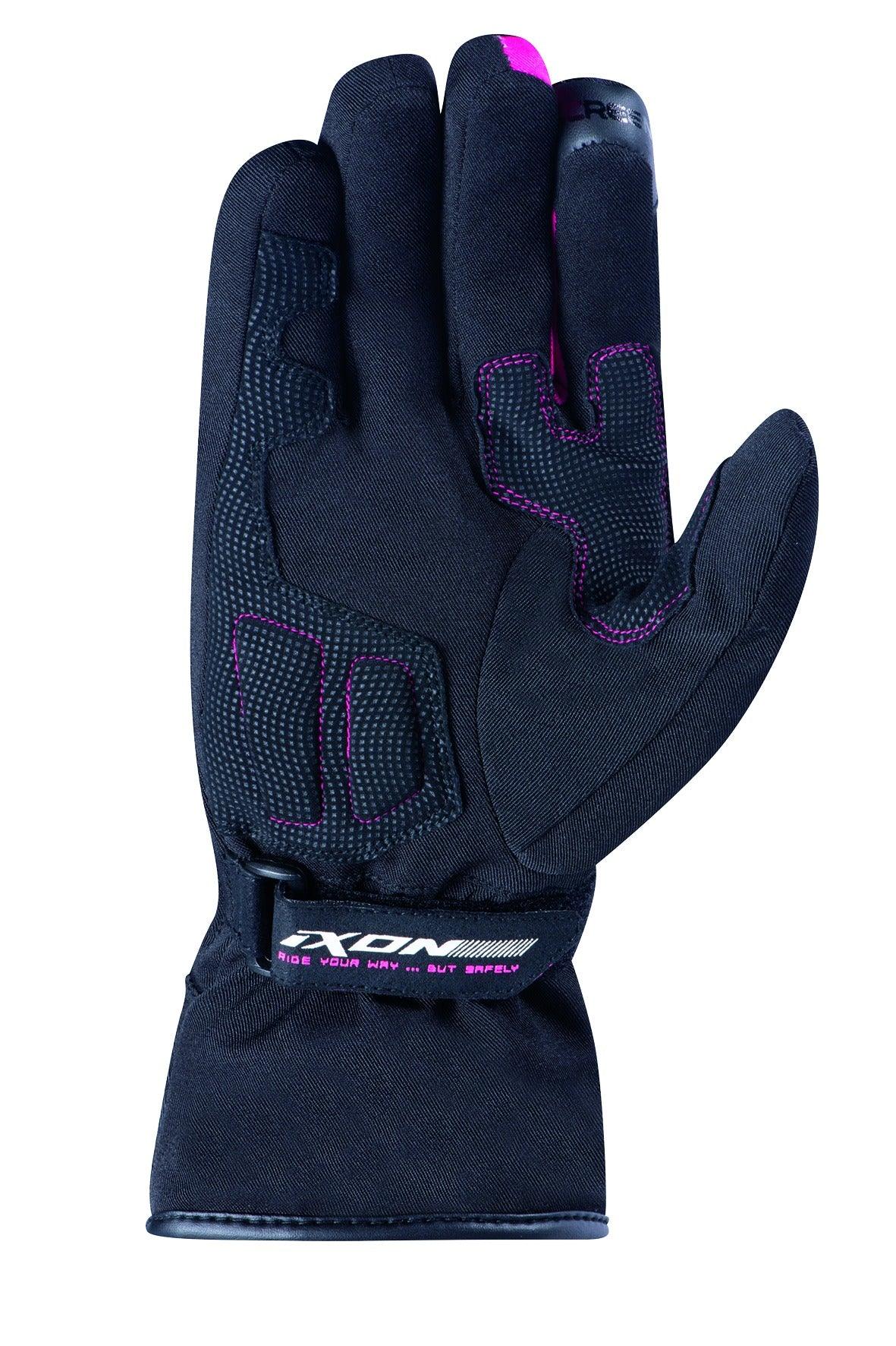 IXON PRO GLOBE LADY GLOVES - BLACK/FUCHSIA CASSONS PTY LTD sold by Cully's Yamaha