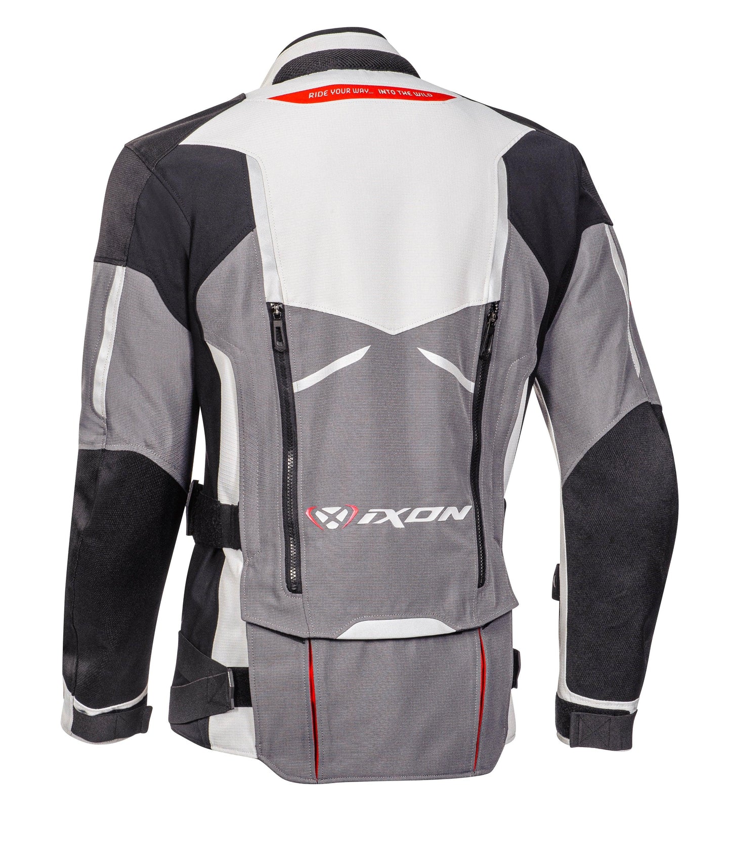 IXON RAGNAR JACKET - BLACK/GREY/RED CASSONS PTY LTD sold by Cully's Yamaha