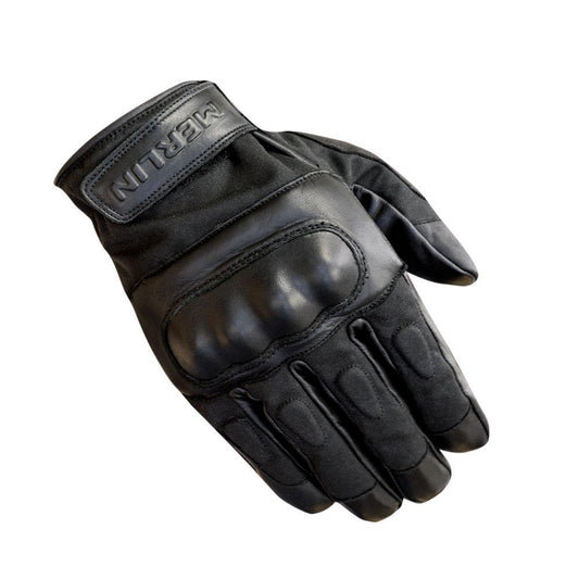 MERLIN RANTON WAX COTTON GLOVES - BLACK G P WHOLESALE sold by Cully's Yamaha