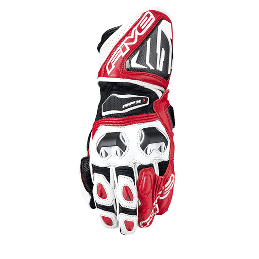FIVE RFX-1 GLOVES - RED/WHITE MOTO NATIONAL ACCESSORIES PTY sold by Cully's Yamaha