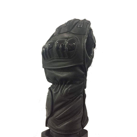 TENTENTHS ROAD LEATHER GLOVES - BLACK PAKISTAN LEATHER sold by Cully's Yamaha