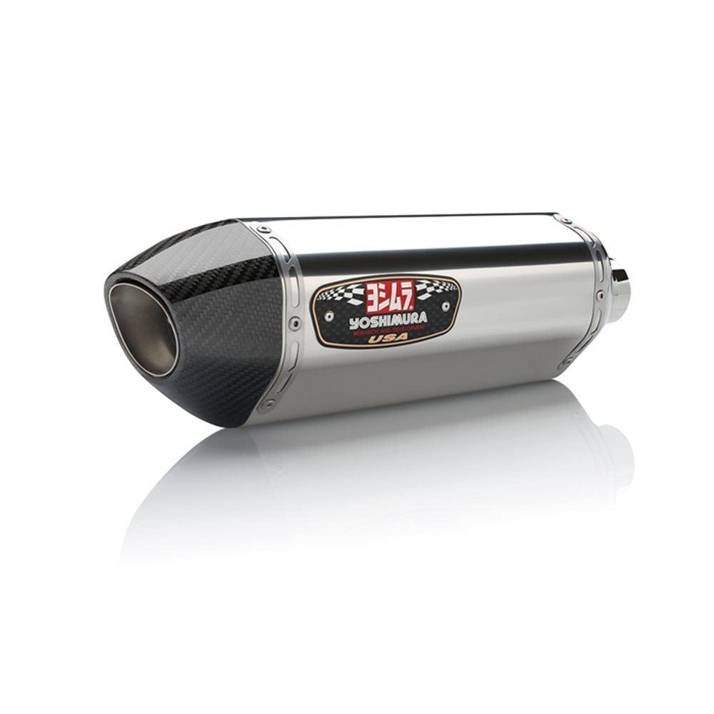 YOSHIMURA R77 STAINLESS STEEL/ CARBON FIBRE TIP- YZF-R3 2015-2017 SERCO PTY LTD sold by Cully's Yamaha