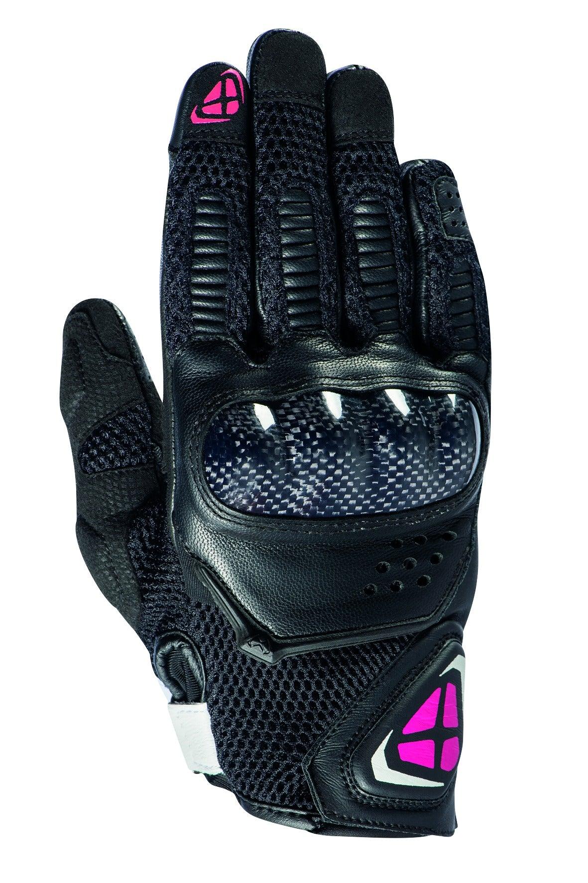 IXON RS4 AIR LADY GLOVES - BLACK/FUCHSIA CASSONS PTY LTD sold by Cully's Yamaha