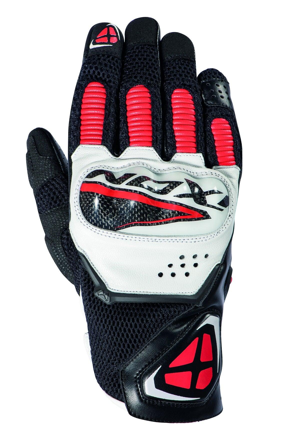 IXON RS4 AIR GLOVES - BLACK/RED/WHITE CASSONS PTY LTD sold by Cully's Yamaha