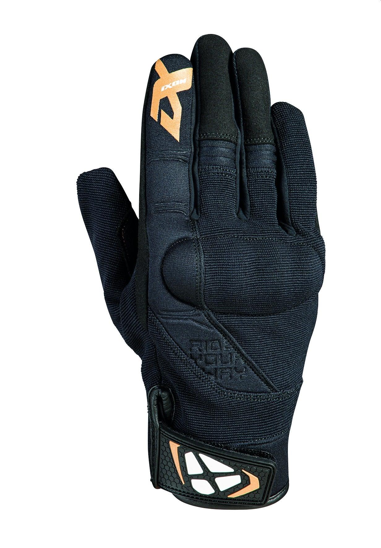 IXON RS DELTA LADY GLOVES - BLACK/WHITE/GOLD CASSONS PTY LTD sold by Cully's Yamaha