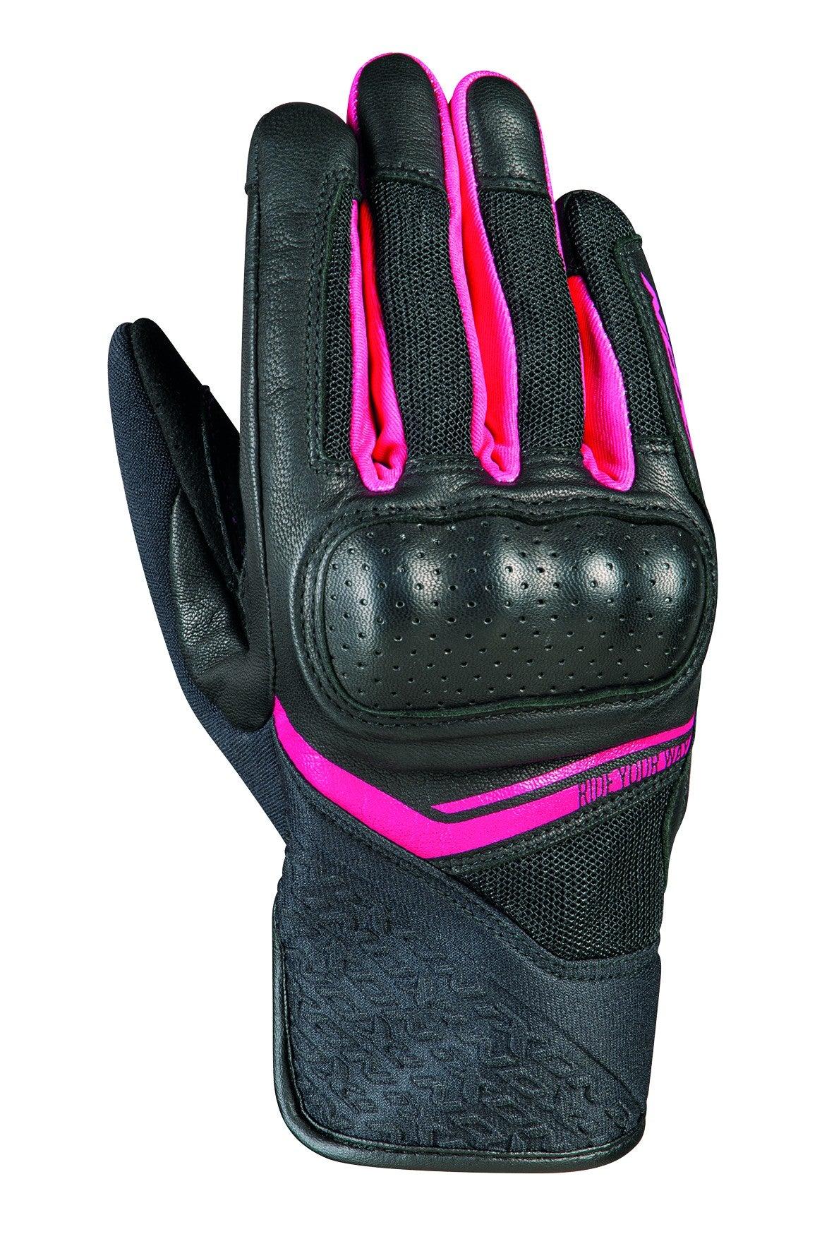 IXON RS LAUNCH LADY GLOVES - BLACK/FUCHSIA CASSONS PTY LTD sold by Cully's Yamaha