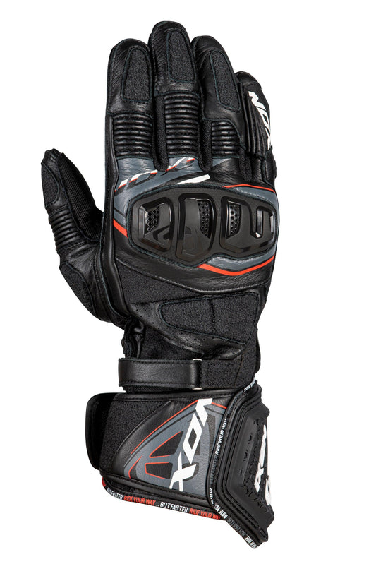 IXON RS REPLICA GLOVES - BLACK/WHITE CASSONS PTY LTD sold by Cully's Yamaha
