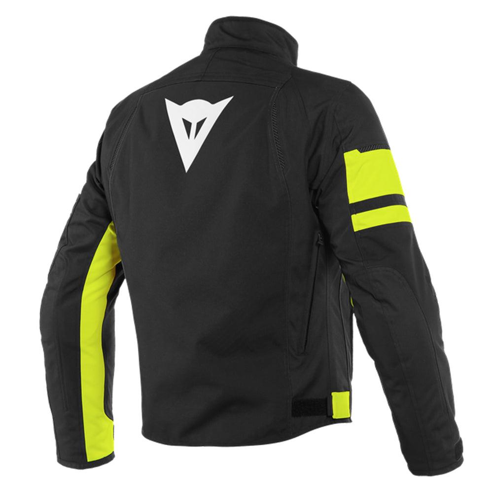 DAINESE SAETTA D-DRY® JACKET - BLACK/FLUO YELLOW MCLEOD ACCESSORIES (P) sold by Cully's Yamaha