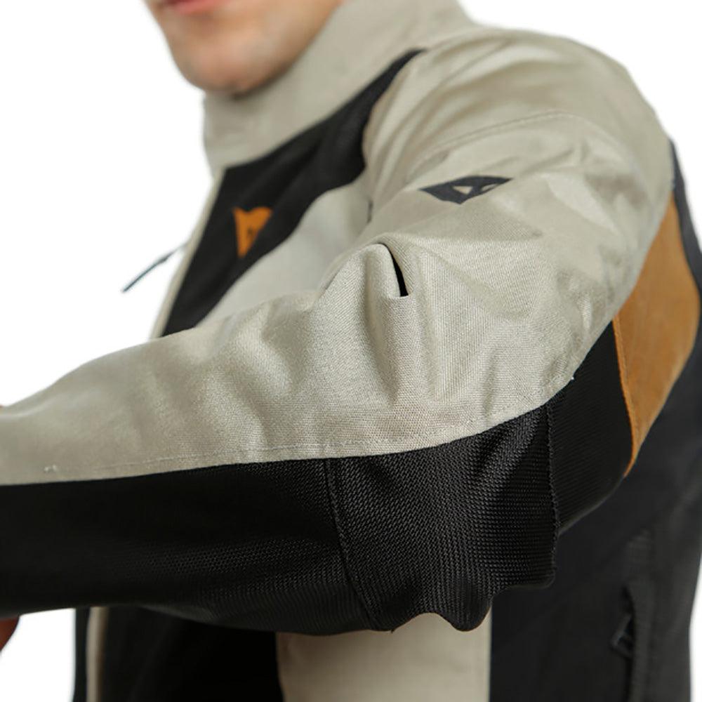 DAINESE SAURIS 2 D-DRY® JACKET - BLACK/GOAT/BONE BROWN MCLEOD ACCESSORIES (P) sold by Cully's Yamaha