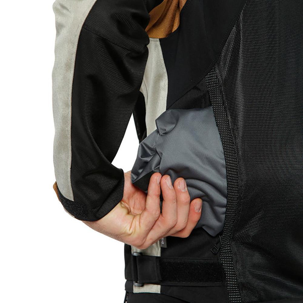 DAINESE SAURIS 2 D-DRY® JACKET - BLACK/GOAT/BONE BROWN MCLEOD ACCESSORIES (P) sold by Cully's Yamaha