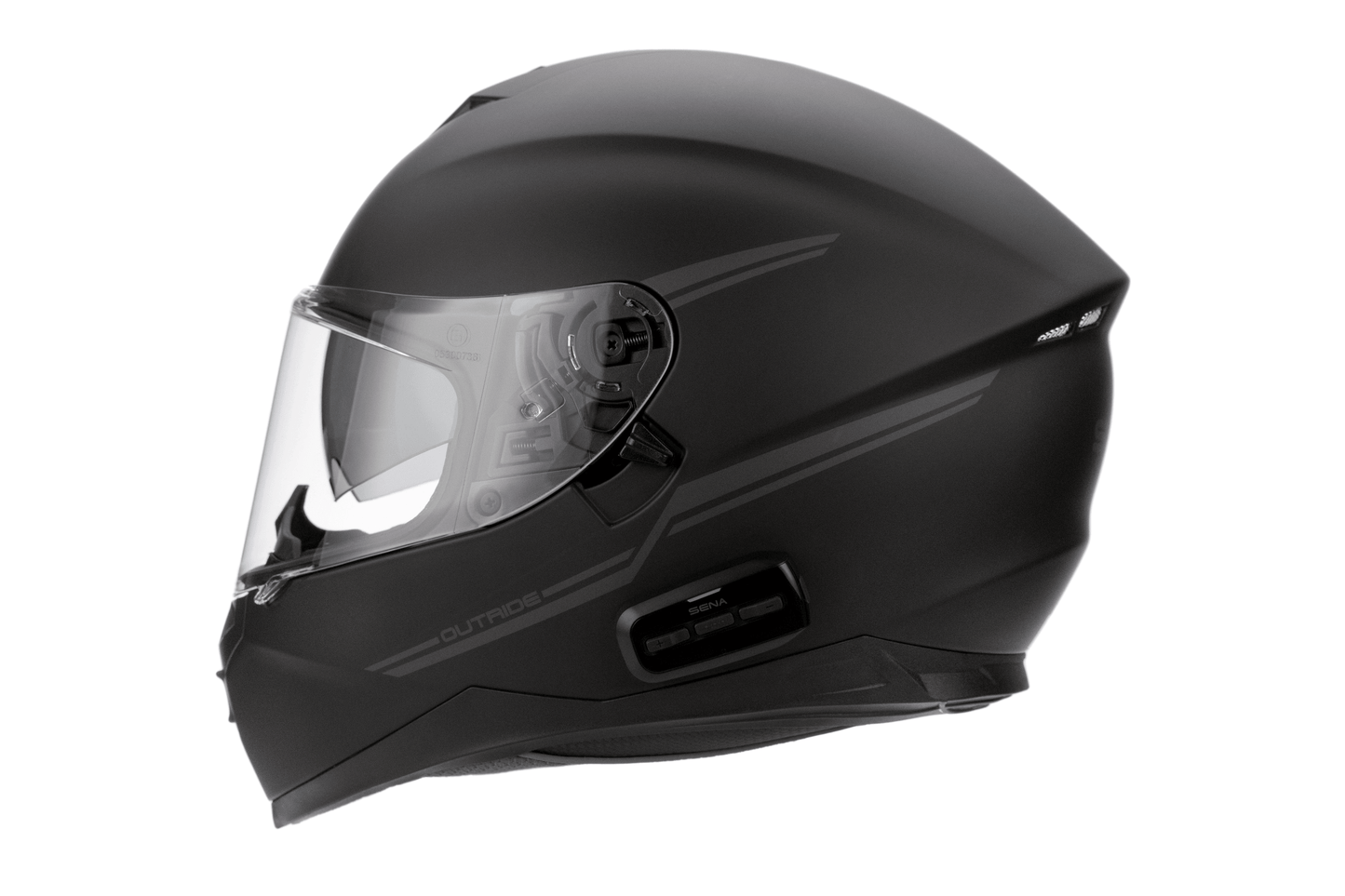SENA OUTRIDE HELMET - MATT BLACK MCLEOD ACCESSORIES (P) sold by Cully's Yamaha
